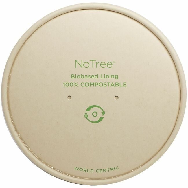 World Centric Lid Nt Natural 24-32OZ 300 Count WORBOLNT24W
