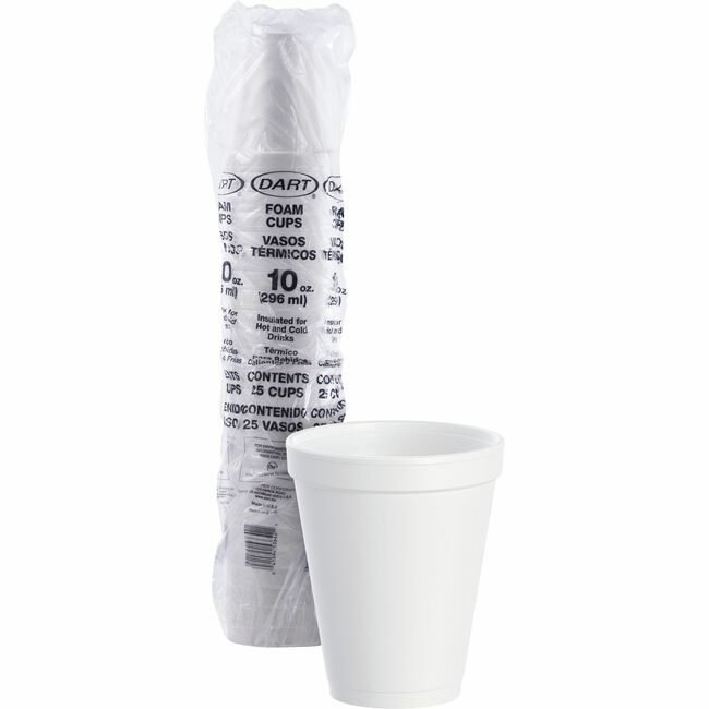 Dart Container Corporation Cup Foam 10OZ We 25 Count DCC10J10
