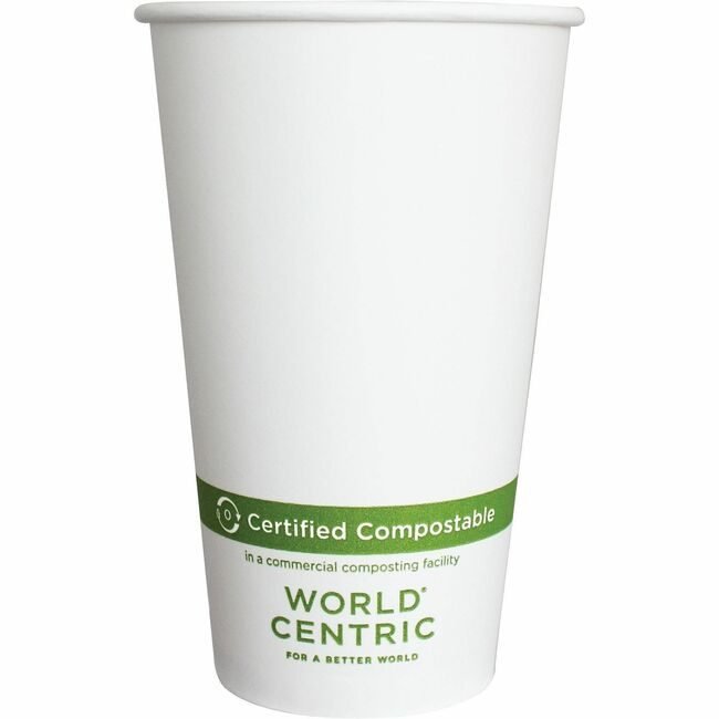 World Centric Cup Double White 16OZ 1000 Count WORCUPA16