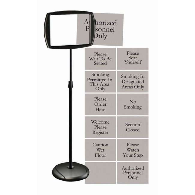 Bi-silque / MasterVision Sign Floor Pedestal Black BVCSIG05050505