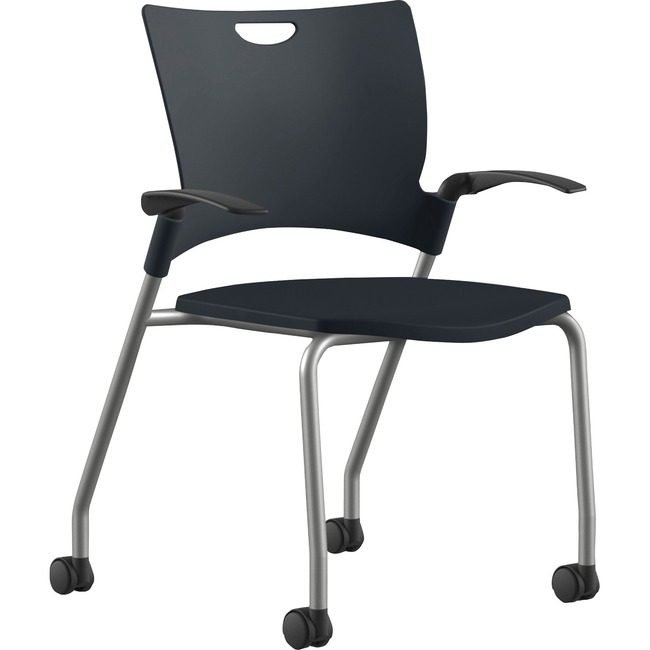 9to5 Seating Chair Stck Plastic 25" Bk/Sr NTF1315A12SFP01