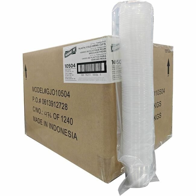 Genuine Joe Cup Plastic 3.5OZ Transparent GJO10504