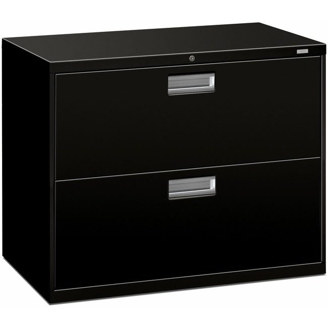 The HON Company File Lat 2DRW 36"-W/LOCK Black HON682LP