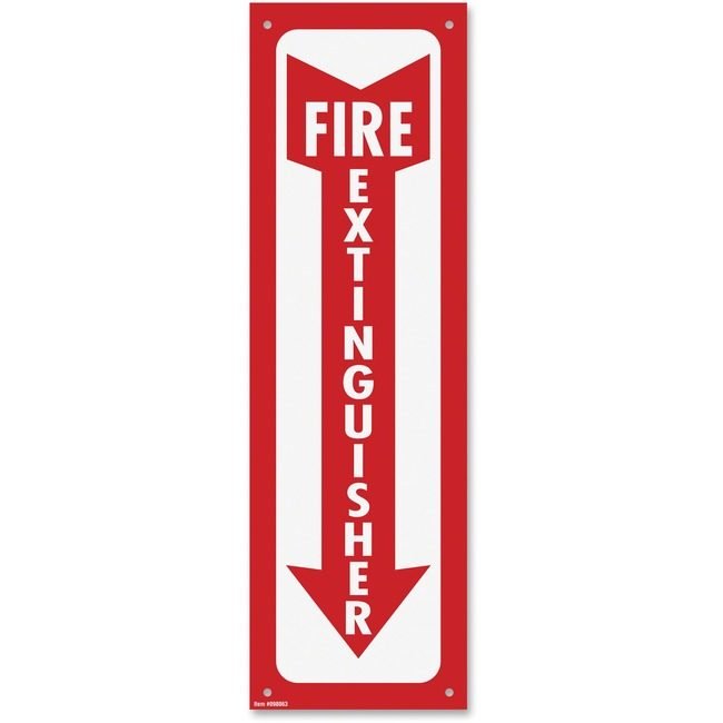 COSCO / Consolidated Stamp Consolidated Stamp Manufacturing COSCO / Sign Fire Extinguisher White COS098063