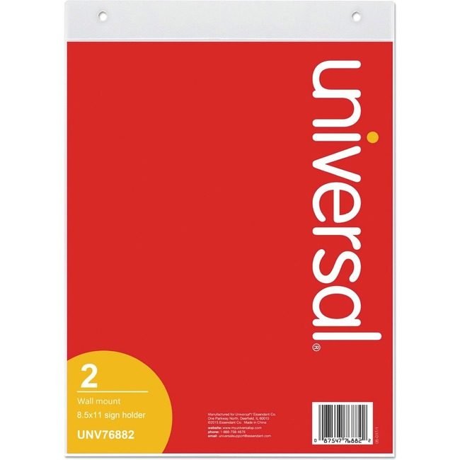 Universal Office Products Frame Wallsign 8.5X11 Clear UNV76882