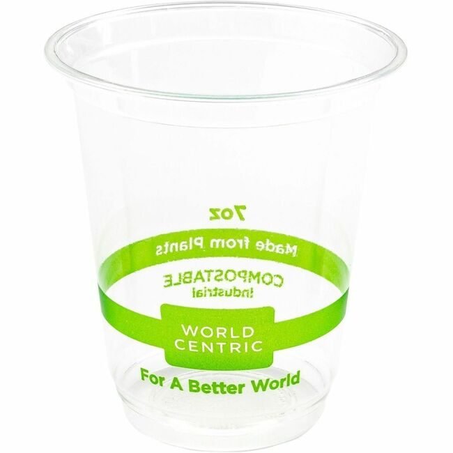 World Centric Cup Pla 7OZ Clear 2000 WORCPCS7