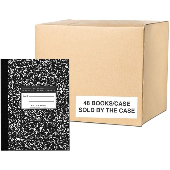 Roaring Spring Paper Products Marble Comp Flex Black Clg ROA77481CS