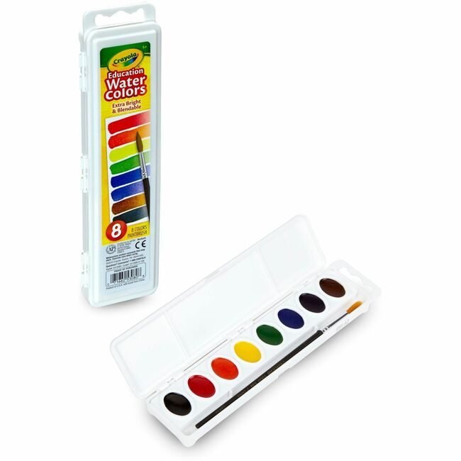 Crayola LLC Paint Wtrclrs 8PAN W/Brsh CYO530080