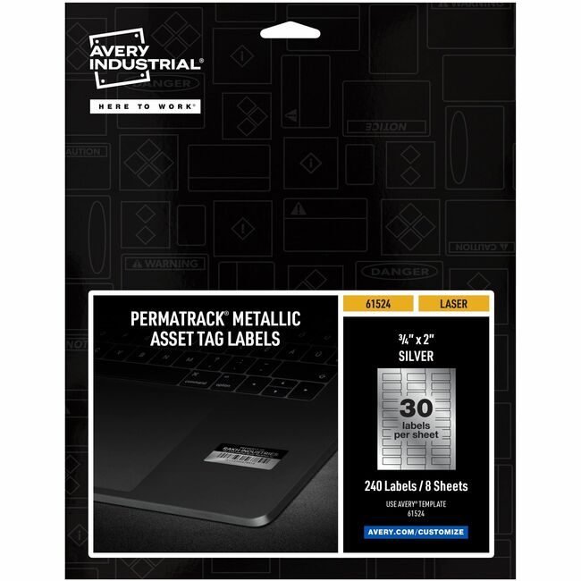 Avery Products Corporation Label Tag Metlc Slv 240 Pack AVE61524