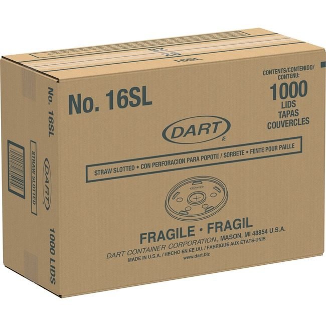 Dart Container Corporation Lid Sipthru F/16J16 1M/CT DCC16SLCT