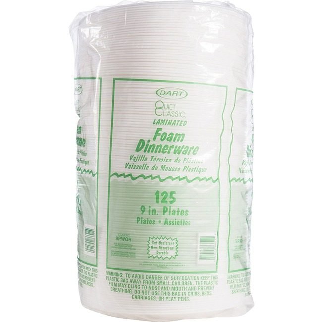 Dart Container Corporation Plate Plastic 9" We 125 Count DCC9PWQR