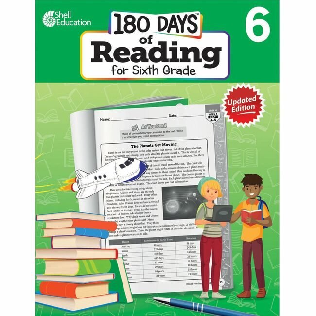 Teacher Created Materials / Shell Education Book 180 DAYS READ 2ND GR 6 SHL135048