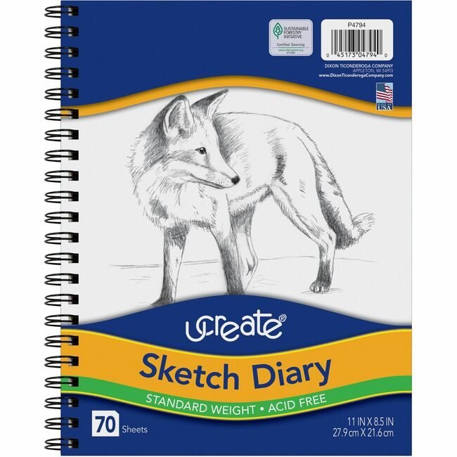 Pacon Corporation Diary Sketch 8.5X11 We 70SH PAC4794