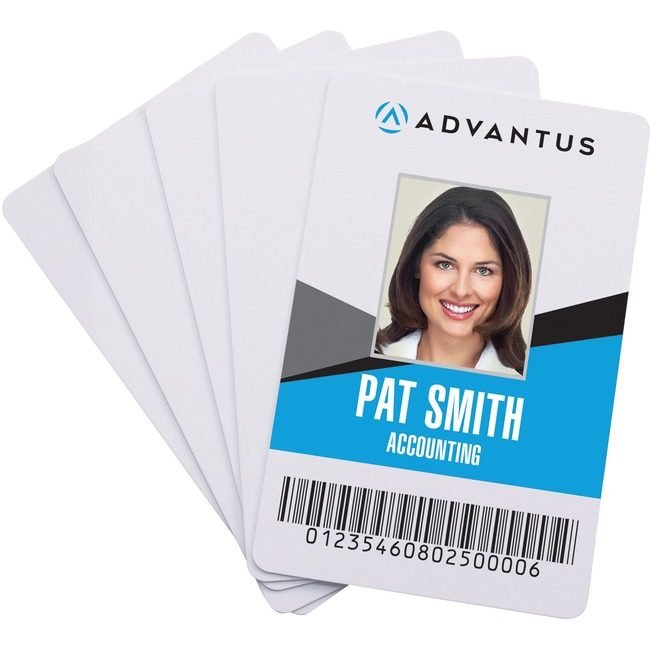 Advantus Corporation Card Id Pvc White AVT97034