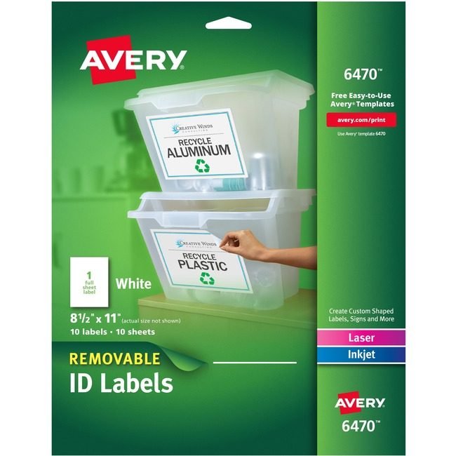 Avery Products Corporation Label Dt We 1UP AVE06470