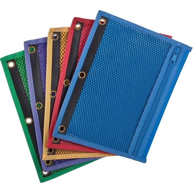 TOPS Products / ACCO legacy Oxford Pocket Binder Meshzip Assorted OXF68500