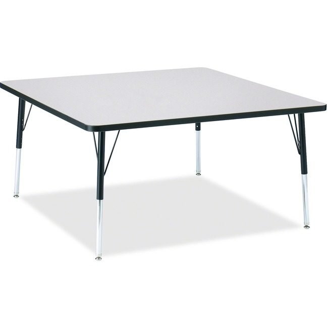 Jonti-Craft, Inc. Table Square 48X48 Gy/Bk JNT6418JCA180