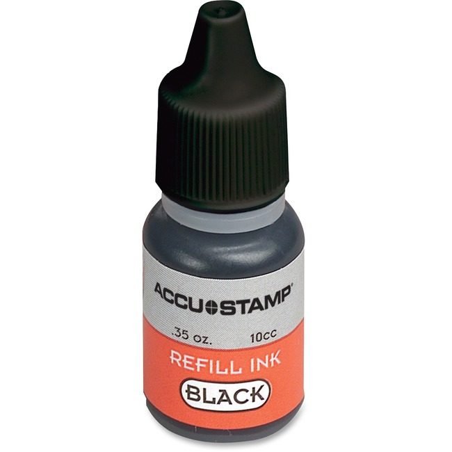 COSCO / Consolidated Stamp Consolidated Stamp Manufacturing COSCO / Refill Ink Gel Accustamp Black COS090684