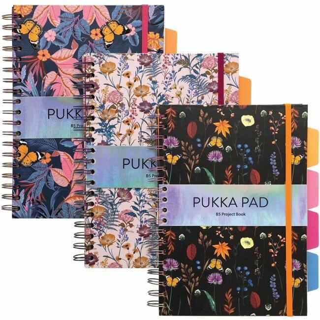 Pukka Pads Pad Notebk 5SUB Assorted 3 Pack PKP9494BLMASST