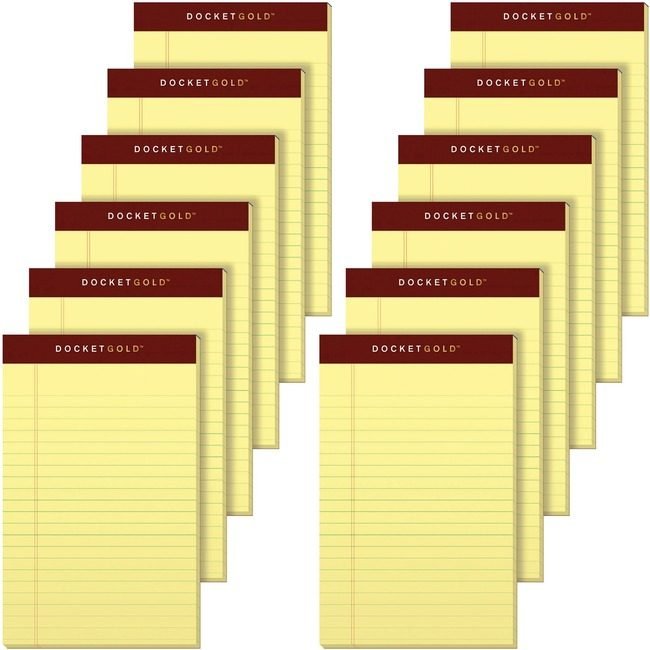 TOPS Products Pad Jr Legal Dckt 5X8 12 Pack TOP63900
