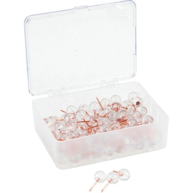U Brands Pushpin Clear W/Rosegld UBR3089U06-24