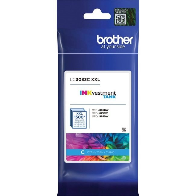 Brother International Crtdg Tnk Inkvstmt Cyn 1.5K BRTLC3033C