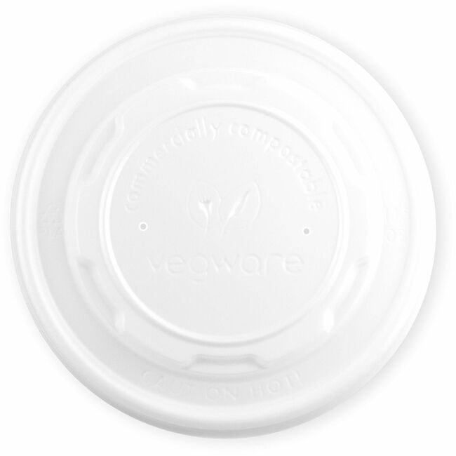 Vegware Lid Hot Flat Pla 500 Count VEGVLID115S