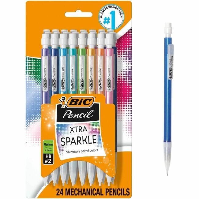 BIC Corporation Pencil Mech 0.7MM Assorted 24 Pack BICMPLP241