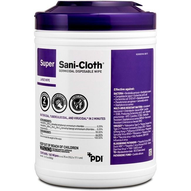 PDI Healthcare Wipe Super Sani-Cloth Large PDIQ55172
