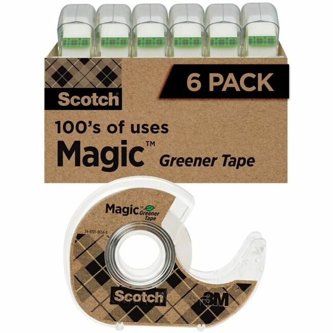 3M Company Tape Dispenser Eco 3/4X600 6 Pack MMM6123