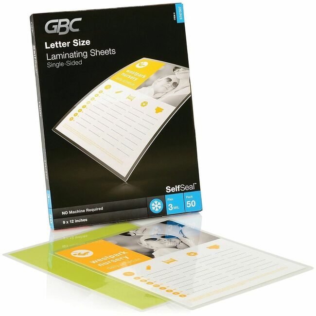 ACCO Brands GBC Sheets Laminating Self Seal GBC3747307