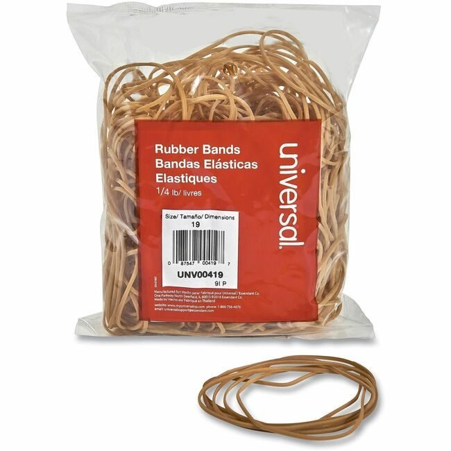 Universal Office Products Rubberbands SIZE 19 1/4LB UNV00419