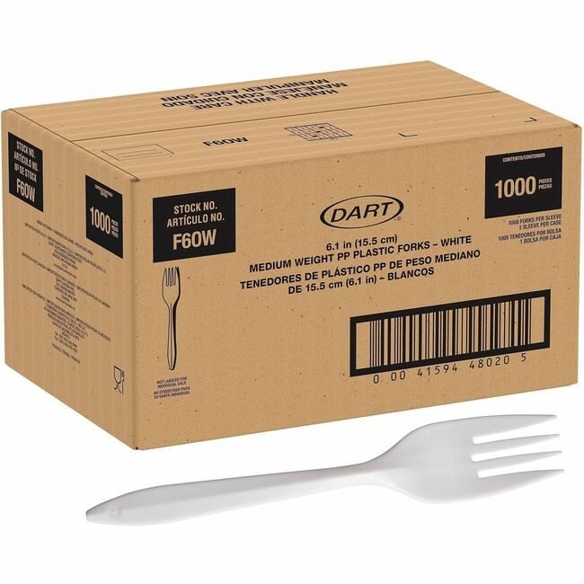 Dart Container Corporation Cutlery Fork Pp We 1000 DCCF6OW