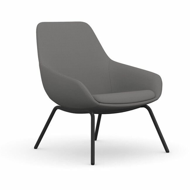 9to5 Seating Chair Lounge W/ Blk Legs NTF9101LGBFCD