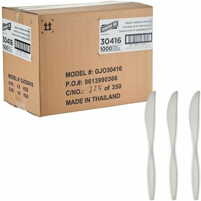 Genuine Joe Knife Hw Pp White GJO30416