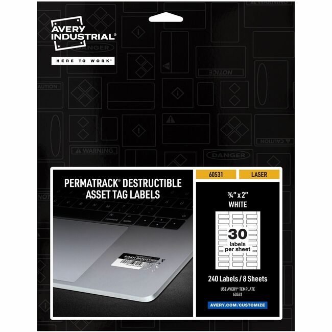 Avery Products Corporation Tag Asset Drbl We 240 Pack AVE60531