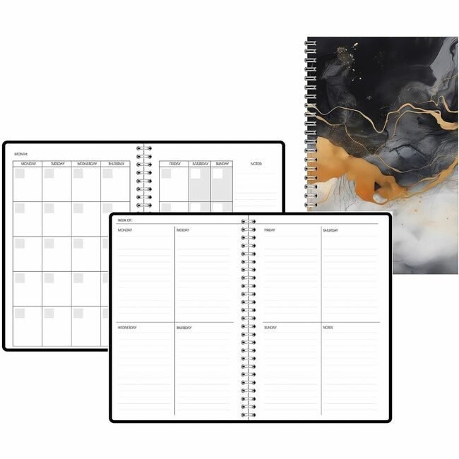 House of Doolittle Planner Non-Dated Gold&Smok HOD212148