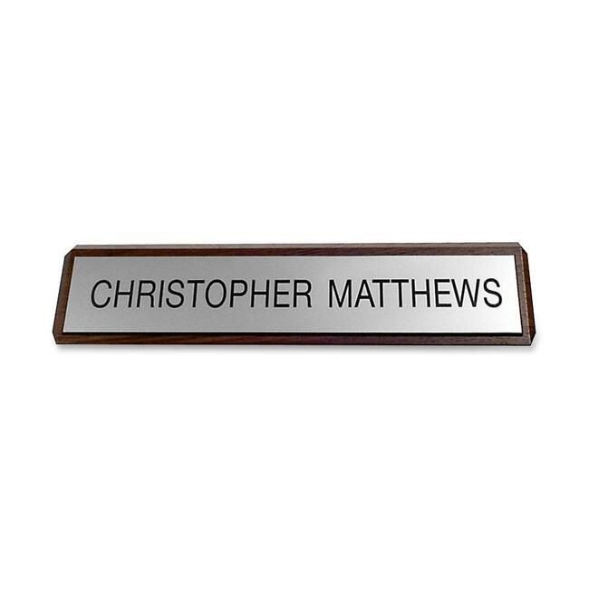 Shachihata / Xstamper Nameplate Plastic 2X10 Wdbase XSTK81