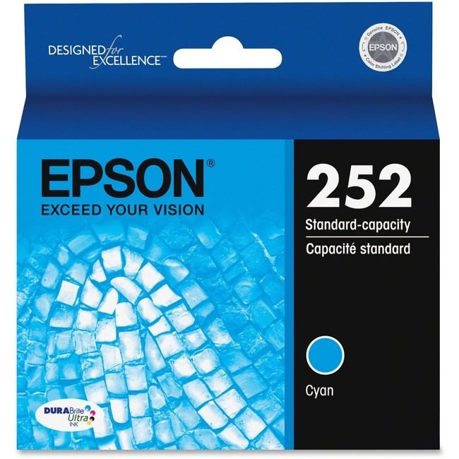Epson America Crtdg Ink Dye T252 Cyn EPST252220-S