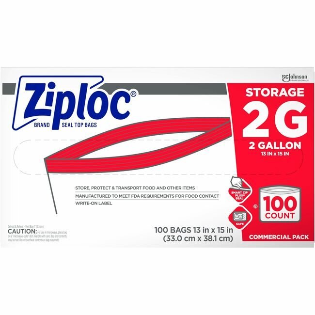 SC Johnson Professional Bag Ziploc 2GAL 100 Count SJN682253