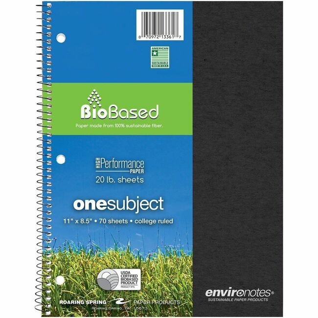 Roaring Spring Paper Products Notebook Wrbnd 1SUB Rcy ROA13361CT