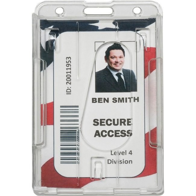 SKU-LEVEL VERIFICATION REQUIRED Holder Card Dual Clear NSN6660469