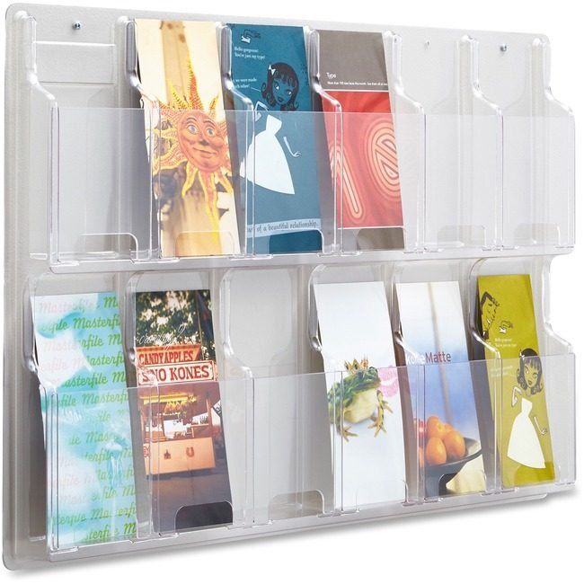 Safco Products Display Pamphlet 12PKT Clear SAF5604CL