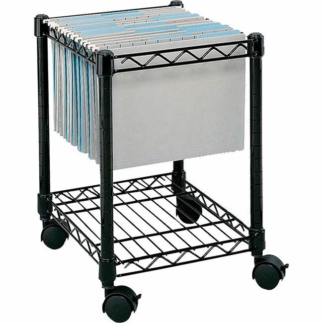 Safco Products Cart Compact Mobile Black SAF5277BL