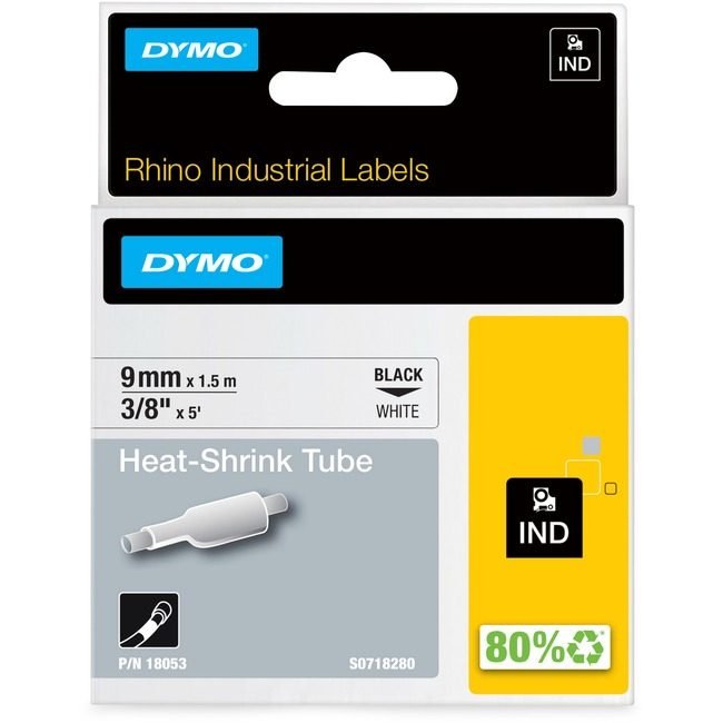 Newell Brands DYMO Label RHINO3/8"X5HEATSHRK DYM18053