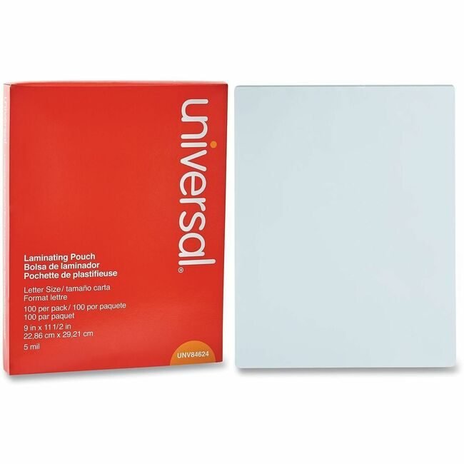 Universal Office Products Pouch Letter 5MIL 100/PK UNV84624