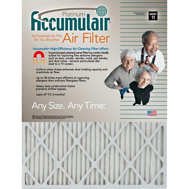 AirFilters.com Accumulair Filter Platinum 10X24X1 FLNFA10X244