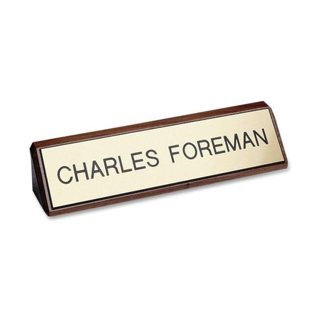 Shachihata / Xstamper Nameplate Plastic 2X8 Wd Base XSTK80