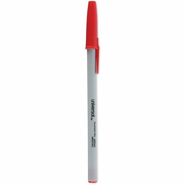 Universal Office Products Pen Ballpt Economy Medium Red UNV27412