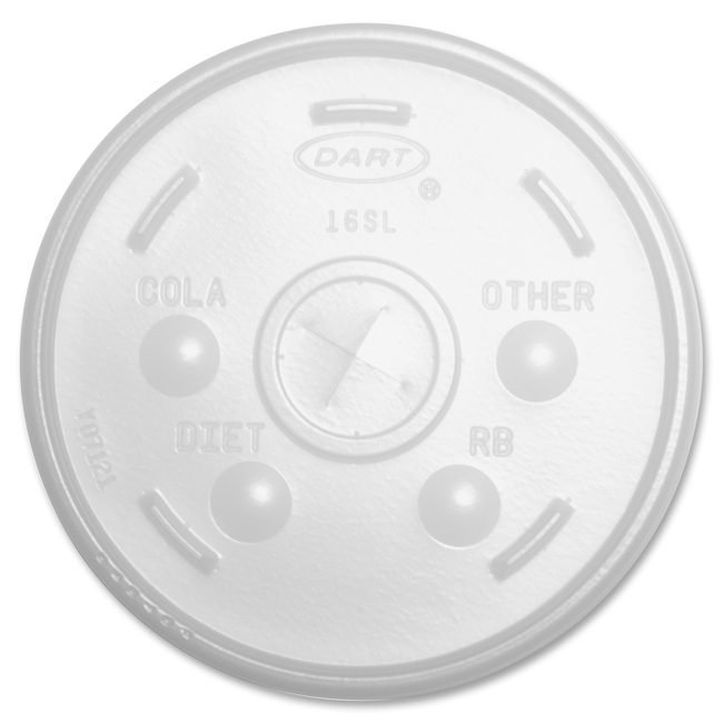 Dart Container Corporation Lid Sipthru F/16J16 1M/CT DCC16SL